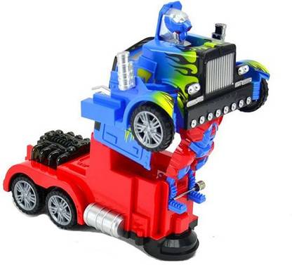 KIDZIAN Transformers Optimus Prime Toy - Automatic Robot to Truck - Truck To Robot Converting Toy