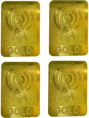DcentX Anti Radiation Patch/Chip/Sticker (Gold) For All Type Of Electronic Devices(Pack of 4) Anti-Radiation Sticker