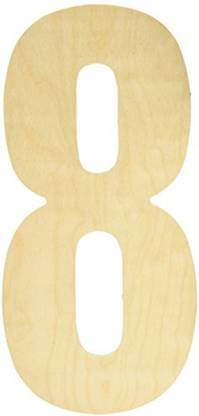 MPI Baltic Birch Collegiate Font Letters & Numbers 13", 8
