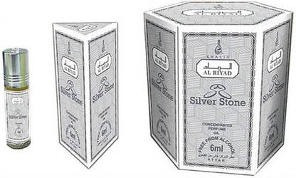 Khalis Silver Stone Fragrance 6ml Attar Pack of 6 Floral Attar