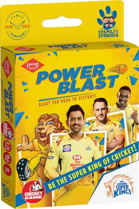 Kaadoo Power Blast-CSK Cricket card game