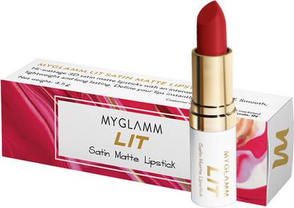 MyGlamm LIT Satin Matte Lipstick