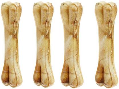 SAWAY Export Quality Digestible calcium Treat Natural Bones 4 inch 4 pcs Chicken Dog Chew