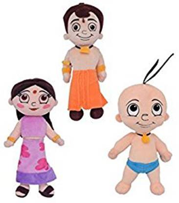 CHHOTA BHEEM 3 In 1 Combo Bheem Chutki and Raju   - 22 cm