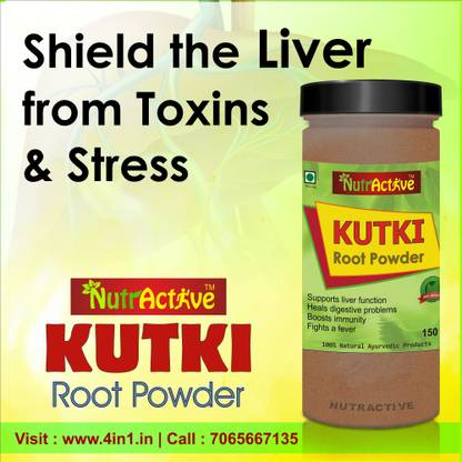 NutrActive Kutki Powder (Picrorhiza Kurroa) - 300 gm | Liver Tonic