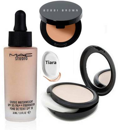 TIARA Silicon Puff ,Concealer , Two Way Compact , Studio Water weight Foundation