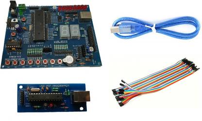 Embeddinator AVR ATmega16/32 Microcontroller Development Board With USB Programmer & 32-Pin Wires Micro Controller Board Electronic Hobby Kit
