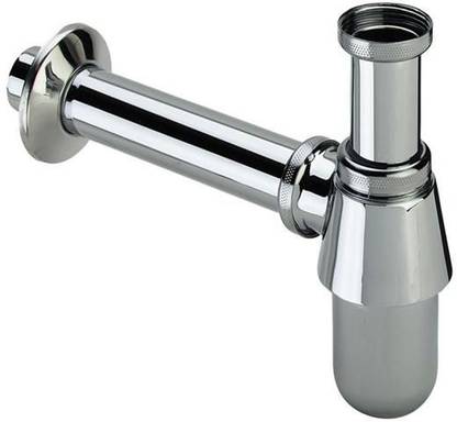 QTM Stainless Steel Bottle Trap Bathroom Basin Waste Drain Chrome Plated Pipe Kitchen Circular Basin Sink Faucet Water Tap Basin Waste Bathroom Stainless Steel Bottle Trap Bathroom Basin Waste Drain Siphon Chrome Plated Pipe Kitchen Circular Basin Sink Faucet Water Tap Bottle Trap Basin Waste Bathroom Adjustable Sink Pipe WASH Basin Pipe Flange Faucet