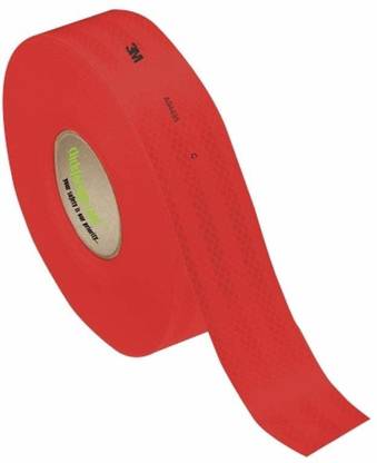 3M RRR4FT High Intensity Prismatic Grade Conspicuity Reflective Tape, 2 inch x 4 feet, Red 4 m Mirror Mounting Tape