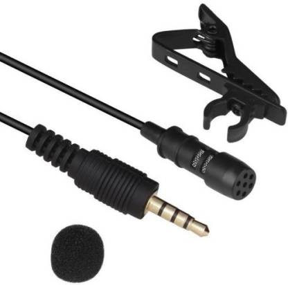 ESCHEW Mini USB Microphone 3.5mm External Microphone with Collar Clip On Noice Cancelling Microphone