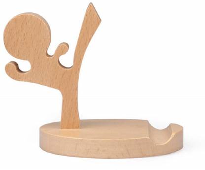 Lifekrafts Wooden Phone Holder, Multi-Angle Portable Cell Phone Stand and Universal, A Perfect Desk Organizer Accessories for Office and Home. Mobile Holder