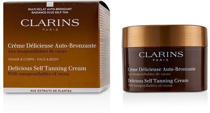 Clarins Paris Delicious Self Tanning Cream For Face &amp; Body_3401