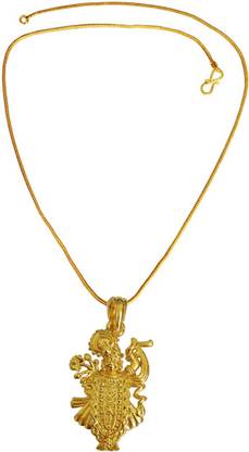 rich & famous Latest Fashion Lord Shrinathji Micro Gold Pendant Gold-plated Brass Pendant