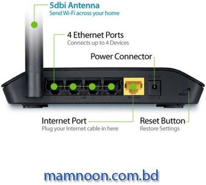 D-Link , DIR-600M Wireless N150 router Wireless Router 2.4 GHz 150 Mbps Wifi Speed Single Band External Antenna Access Point Mode