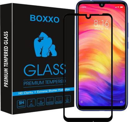 Boxxo Edge To Edge Tempered Glass for Mi Redmi Note 7, Mi Redmi Note 7 Pro, Mi Redmi Note 7S