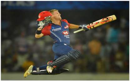 David Warner IPL Poster Paper Print