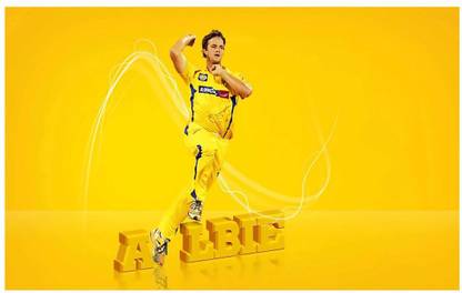 Albie Morkel IPL Poster - CSK Poster Paper Print