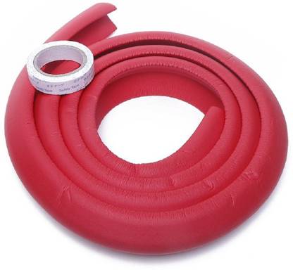 SHAFIRE 2 Meters Thick Rubber Edge Cushion Table Edges Guard for Baby,Baby Safety Table Edge Corner Cushion Guard Strip Bumper Protector Red