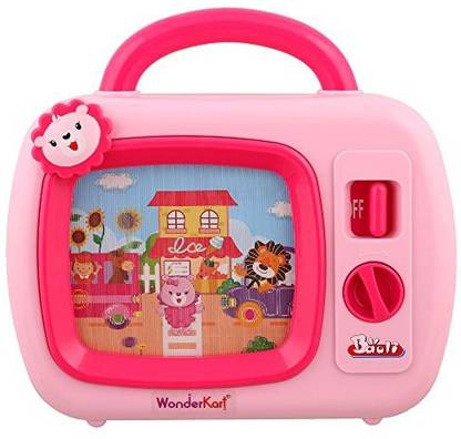 WonderKart Kids Musical TV - Learning Toy for Kids - Pink