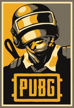 PUBG Design Rolled Jumbo Poster for Room & Office (24 Inch X 36 Inch, Rolled) Multicolor Paper Print