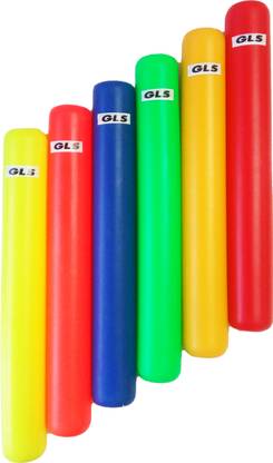 GLS TM 6 Pcs Premium Plastic Relay Race Baton Relay Race Batten Plastic Relay Race, Track & Field Sports Baton