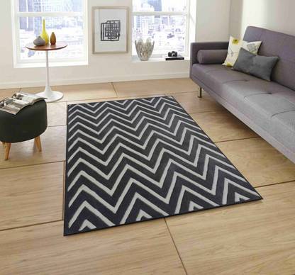 PRESTO Grey, White Wool Area Rug