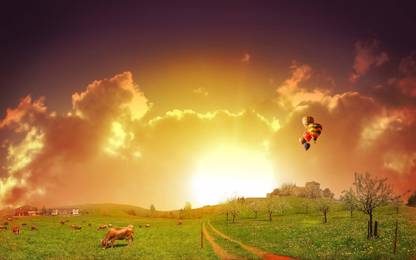 Nature ranbow Fine Art Print