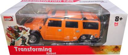 HALO NATION Transformer Autobot 1:14 Scale - One Touch Deformation - Realistic Transformers Series Jeep Truck (Yellow)