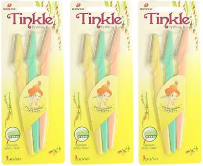 Tinkle EYEBROW RAZOR PACK OF 3 X 3, Women