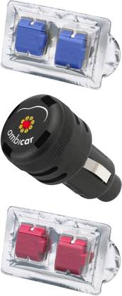 Ambicar Electric Car Air Freshener/Diffuser Ocean (Vital and Refreshing) and 1 Extra Refill Red Fruits (Sweet and Fruity), Combo Pack 12V, 64 GM Car Freshener Diffuser GTC100Ocean Combo 1