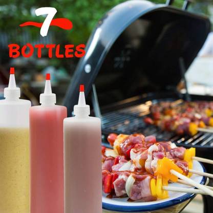 DIY Crafts Plastic Squeeze Bottles (16 Oz) with Caps, Includes Funnel 10 ml Bottle