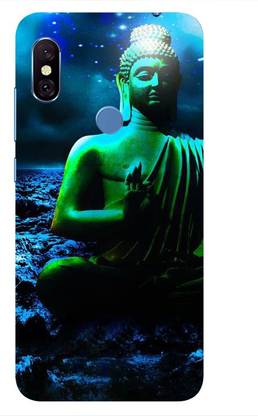 NDCOM Back Cover for Redmi Note 6 Pro Lord Buddha Printed