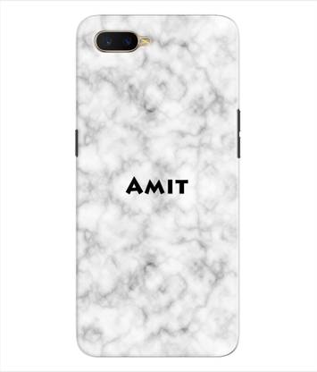 ETECHNIC Back Cover for Oppo K1 With Name Amit