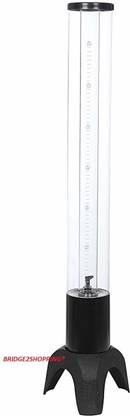 Bridge2Shopping Beer Dispenser | Beer Tower | 3 Litre Beer Dispenser with ice Container Inside | Liquor Dispenser with Ice Tube | 3 L Beer Dispenser with Ice Tube | ABS Plastic Beer Tower - 3 Litre Decanter