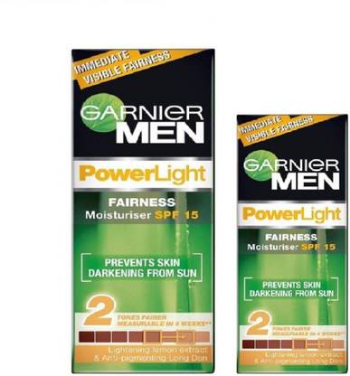 GARNIER men power white spf 15 face cream 45ml + 20ml