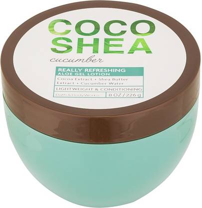 Bath and Body Works COCO SHEA CUCUMBER ALOE GEL LOTION 226 GM