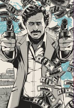 Pablo Escobar Narcos Poster for Room & Office (13 Inch X 19 Inch, Rolled) Paper Print
