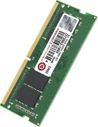 Transcend 2400 MHZ DDR4 8 GB (Single Channel) Laptop SO-DIMM (JM2400HSB-8G)