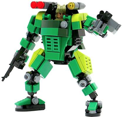 MyBuild Mecha Frame Building Toy Robot Mecha Kit (Green Trooper Mf05-G01)