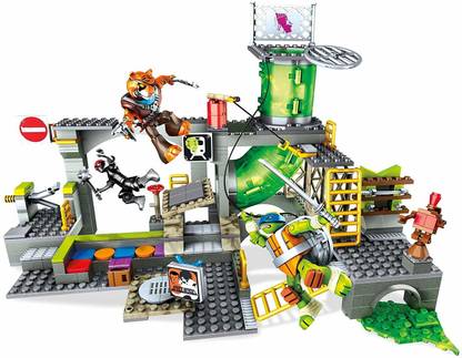 Mega Bloks Construx Teenage Mutant Ninja Turtles Turtle Sewer Lair Building Set