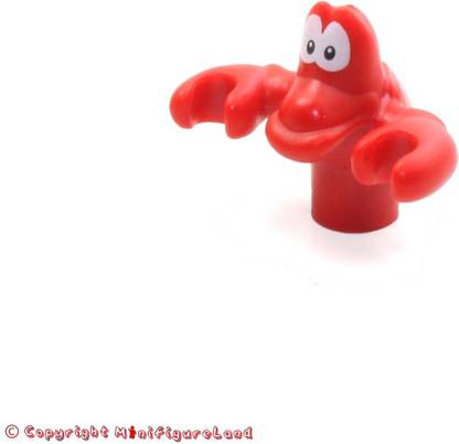 LEGO Disney Princess: The Little Mermaid Minifigure - Sebastian The Crab Animal (41063) Bath Toy