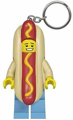 LEGO Hot Dog Man Key Light - Minifigure Key Chain With Led Flashlight