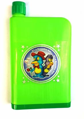 Janvi Enterprises Flat Plastic Notebook Water 300 ml Bottle