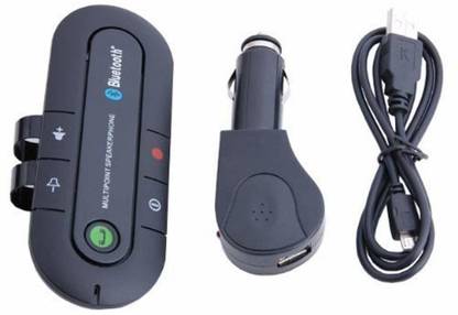 Meraki Wonder v3.0 Car Bluetooth Device with USB Cable, Transmitter, Car Charger