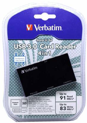 Verbatim Store n Go USB 3.0 Card Reader 4-in-1 Card Reader