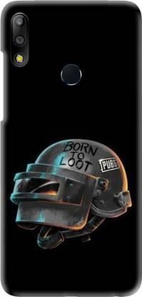 PNBEE Back Cover for Asus zenfone Max Pro (M2) ZB631KL (2018) - PubG Helment Print Mobile Case Cover