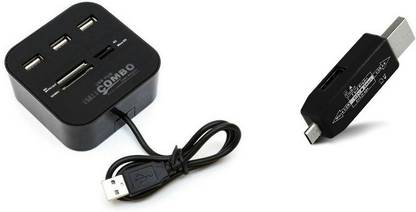 Freya COMBO HUB CARD READER WITH MICRO SD CONNECTION USB HUB AND CARD READER