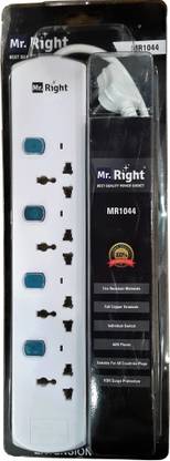 Mr. Right 4 socket 4 switch 3 Meter wire Extension Cord box 4  Socket Extension Boards
