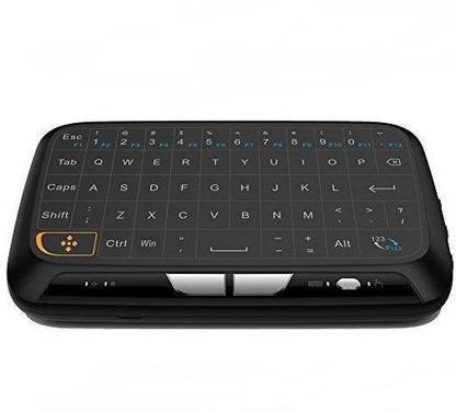 BLENDIA H18 2.4Ghz Wireless Mini Keyboard with Touchpad Mouse, Whole Panel Touchpad and Handheld Remote for PC, Pad, Google Android TV Box and More Wireless Handheld Laptop Keyboard