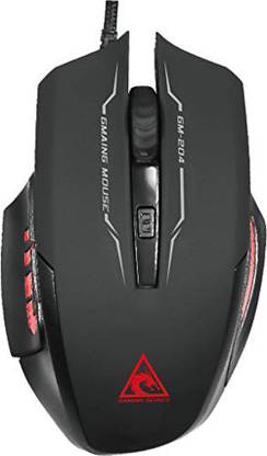 Xtrike Me GM-204 3200 DPI Wired USB Gaming Mouse, 7-Color Backlight, Optical Sensor, 6 Buttons, Braided USB Cable Wired Ambidextrous Optical  Gaming Mouse